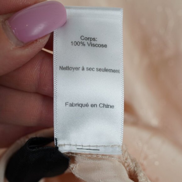 Anthropologie ASTR The Label Embroidered Blush Blouse XS Romantic Floral Cottage - Picture 8 of 10